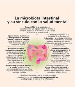 La microbiota intestinal y su vínculo con la salud mental